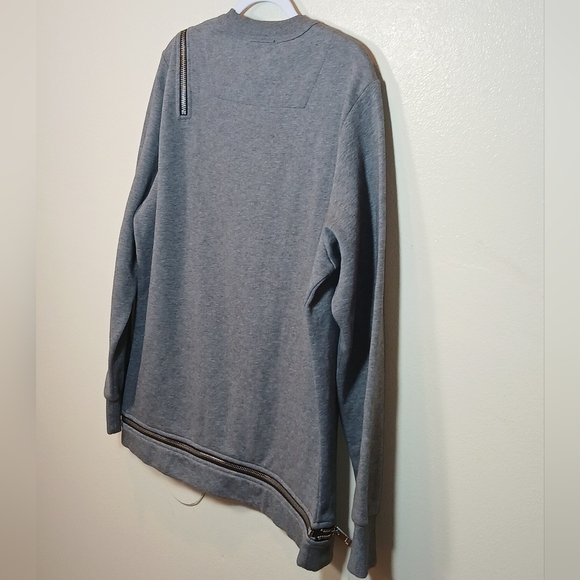 Diesel unisex off shoulder zippered Crewneck Sweater Size Medium - Picture 5 of 13